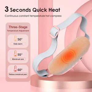 Electric Period Cramp Massager Vibrating Heating Belt P_WB