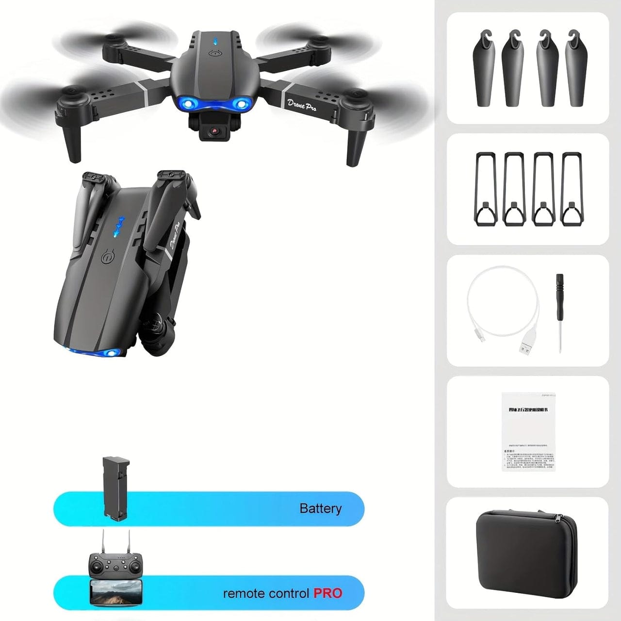 V88 Pro 8K Drone – Dual Camera, 5G GPS & Dual Battery – طائرة الدرون E99