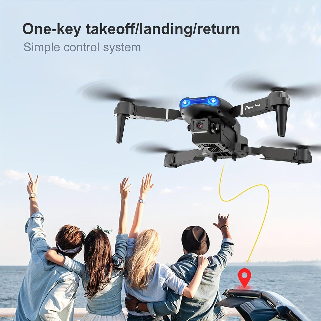 V88 Pro 8K Drone – Dual Camera, 5G GPS & Dual Battery – طائرة الدرون E99